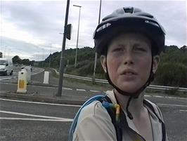 Dominic ready to complete the last few miles at North Kessock